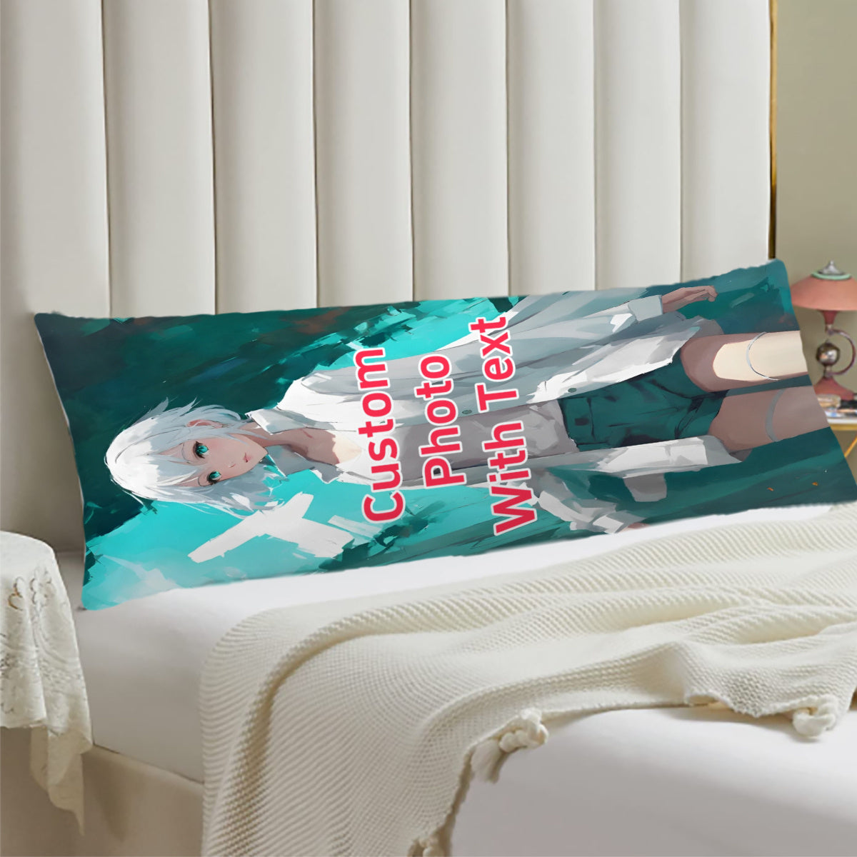 Custom Anime Body Pillow Cover 50.8x137.16cm Double-Sided Print Plush Gift