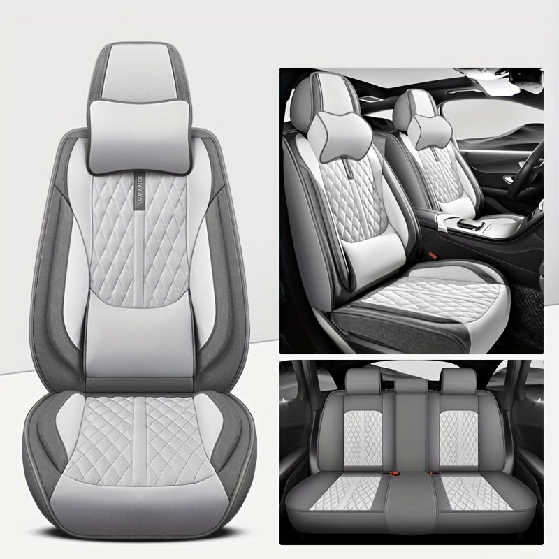 All-Season Polyester Car Seat Covers Waterproof Durable Easy to Clean