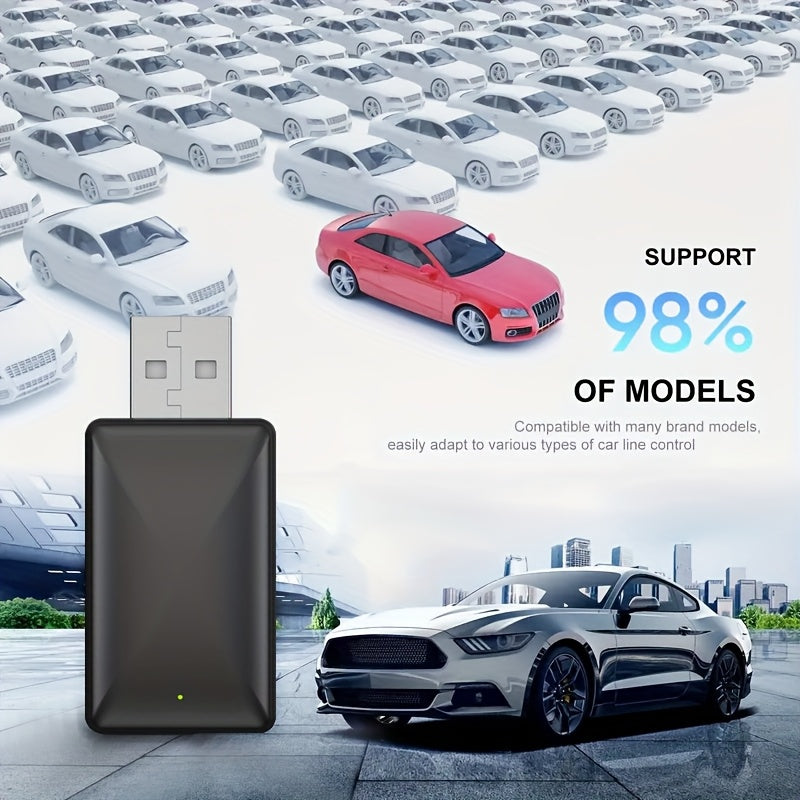 Universal Carplay Adapter 2-in-1 Wired Wireless Dongle for iPhone Android Auto