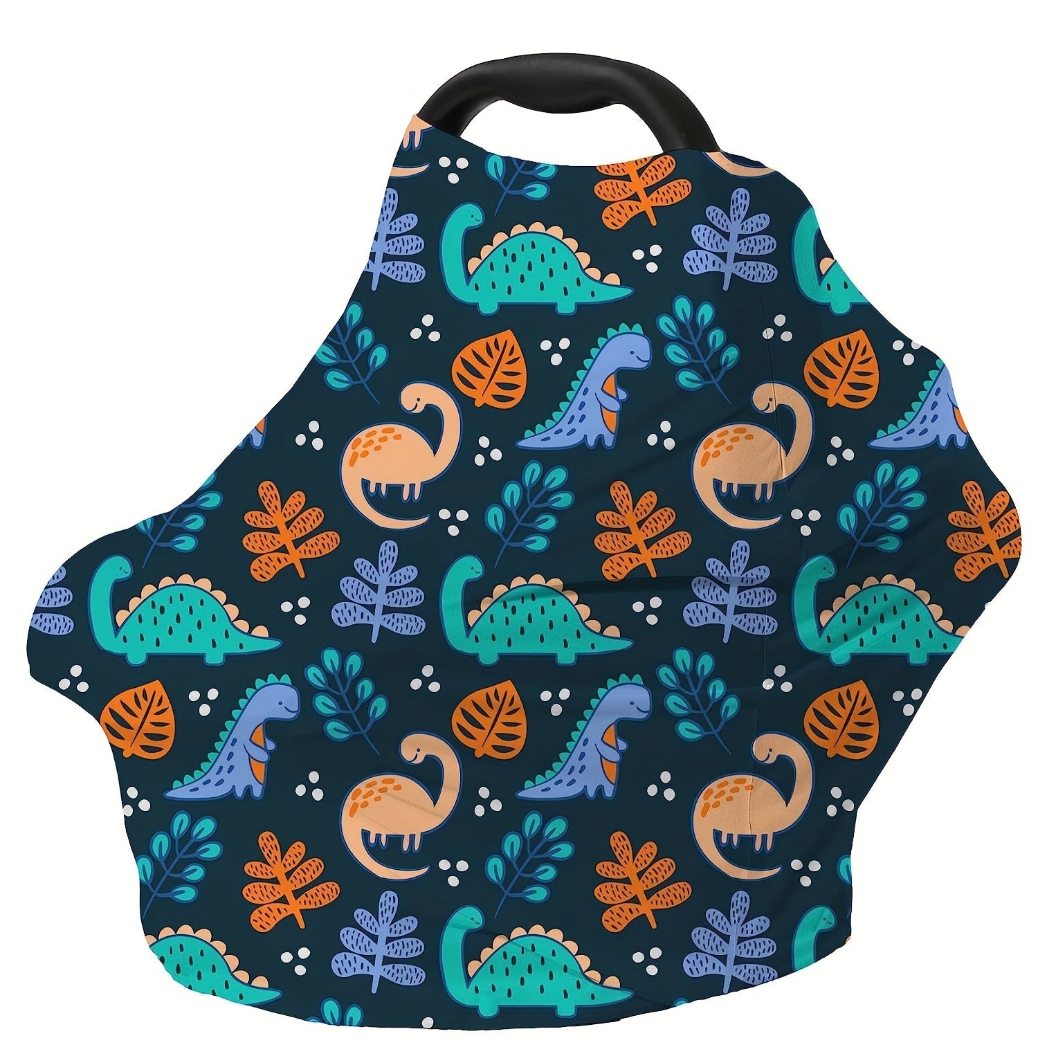 Dinosaur Themed Multi-Use Stretchy Cover for Breastfeeding and Grocery Trolleys