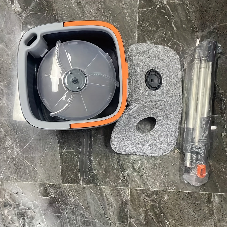 O'z-o'zini tozalash tizimi bilan flat mop va kova to'plami oshxona, hammom, yashash xonasi uchun