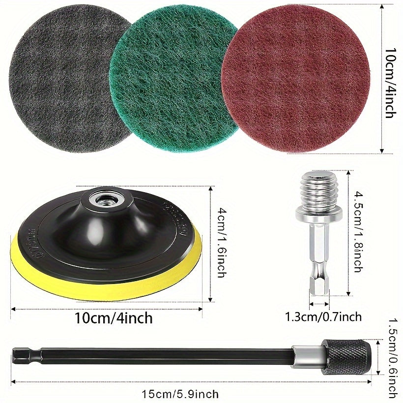 Set of 27 Power Scrubber Pads Drill Brush Attachments for Kitchen Bathroom Grout