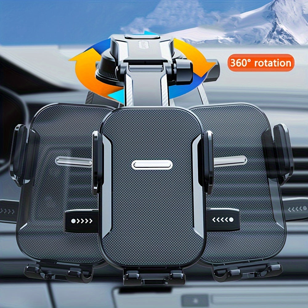 Soporte universal para teléfono de coche con ventosa de succión y rotación de 360° para salida de aire