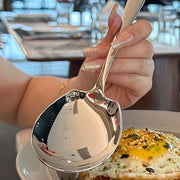 Stainless Steel Serving Spoon for Restaurants Catering Dishwasher Safe Metallic Finish