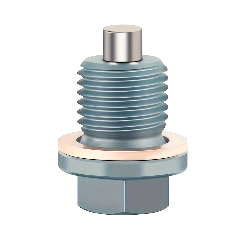 Tapón de drenaje magnético de aluminio M14x1.5 con junta de aplastamiento para vehículos