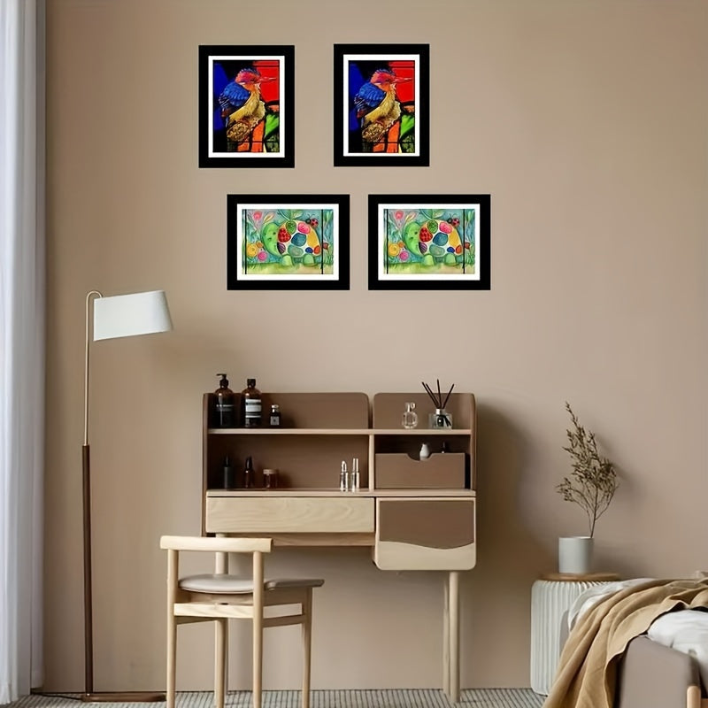 A4 devor san'ati ramkalari uy bezaklari va bayram sovg'asi uchun 2 ta to'plam