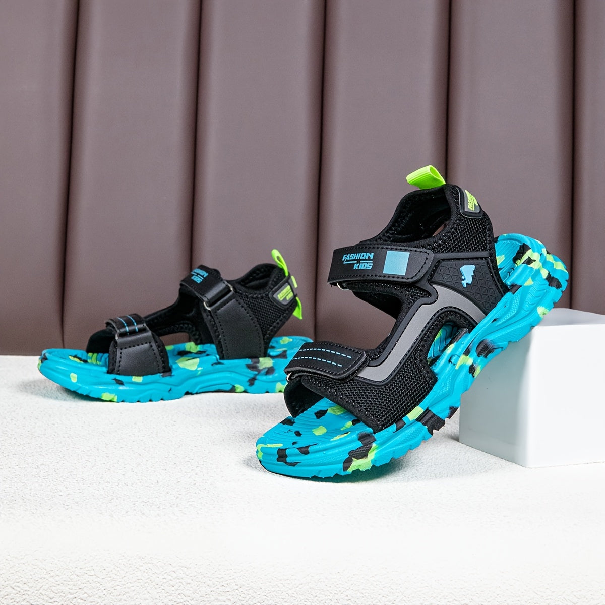 Boys Summer Beach Sandals Quick-Dry Breathable EVA Sole Casual Outdoor Shoes