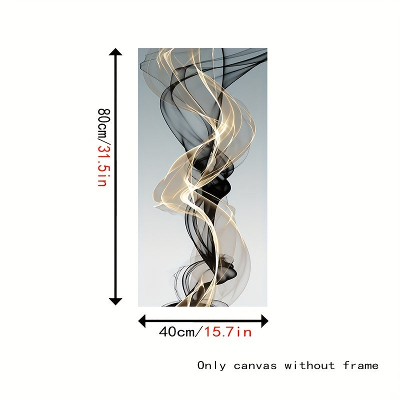 Abstract Ribbon Canvas Wall Art for Living Room Bedroom Bathroom Office Decor No Frame