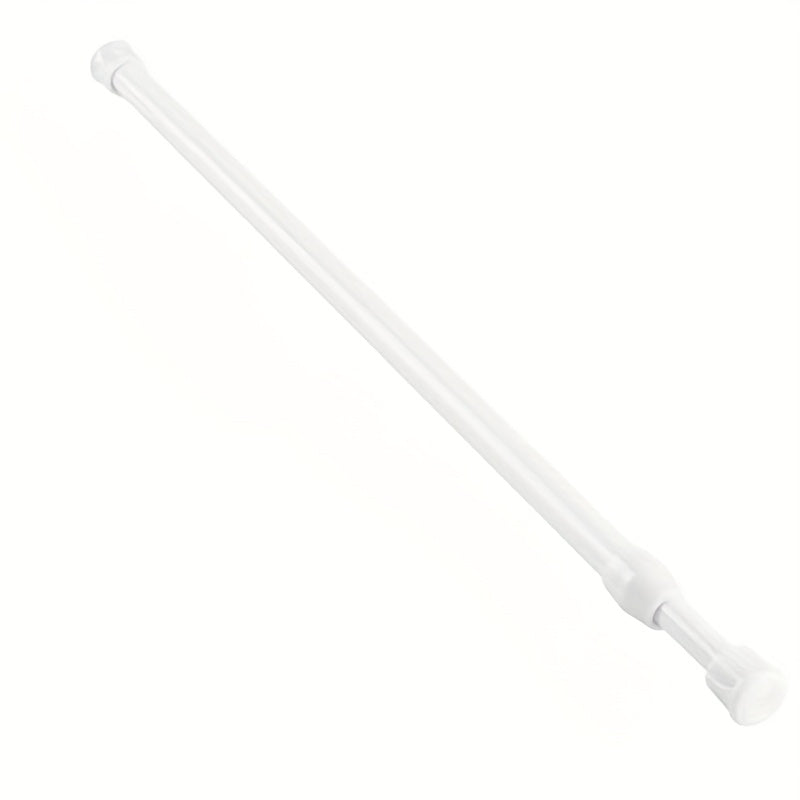 Adjustable White Refrigerator Cabinet Tension Rods Non-Slip Extension