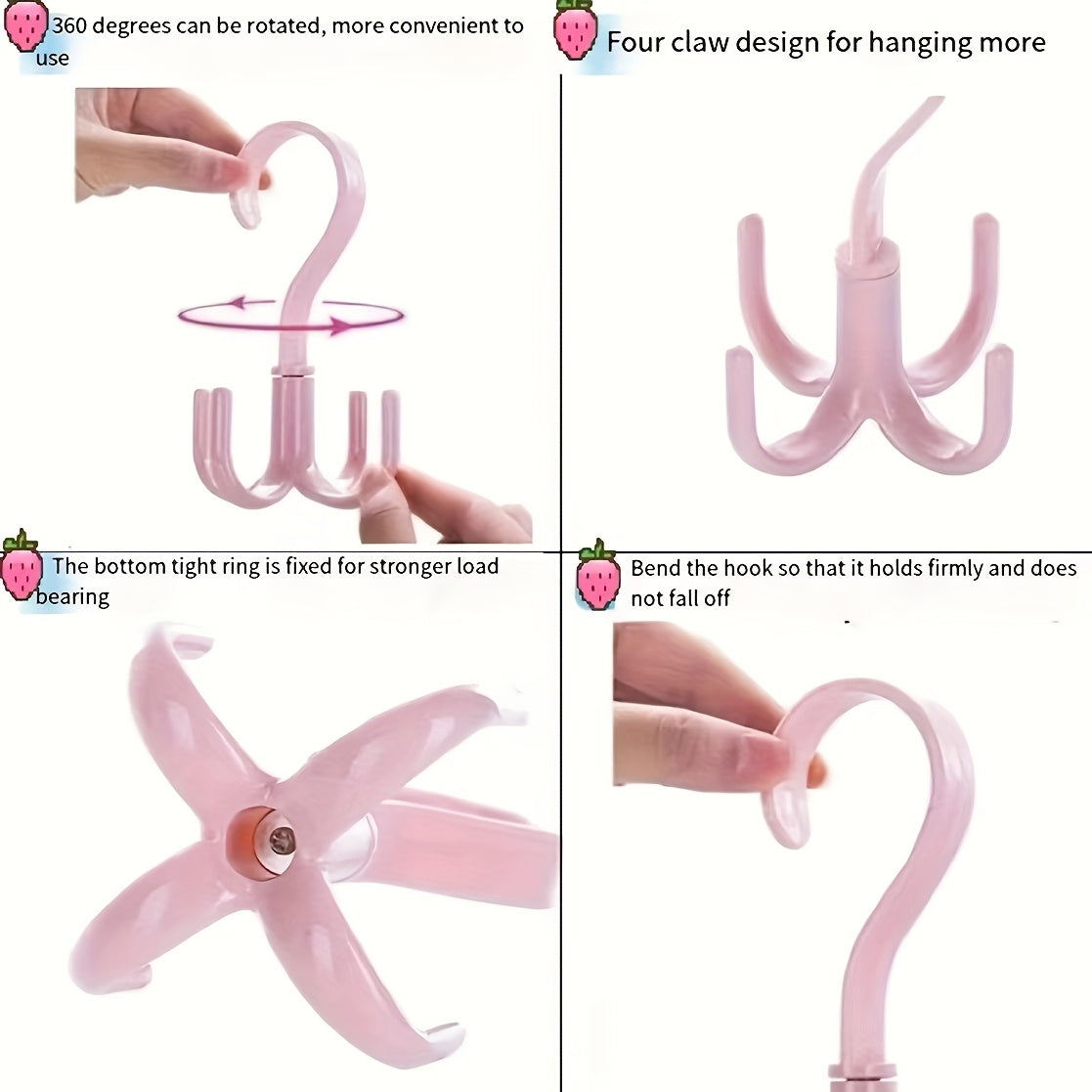 Bohemian Wall Hooks for Coats Scarves Bags and Shoes Space-Saving Easy to Install