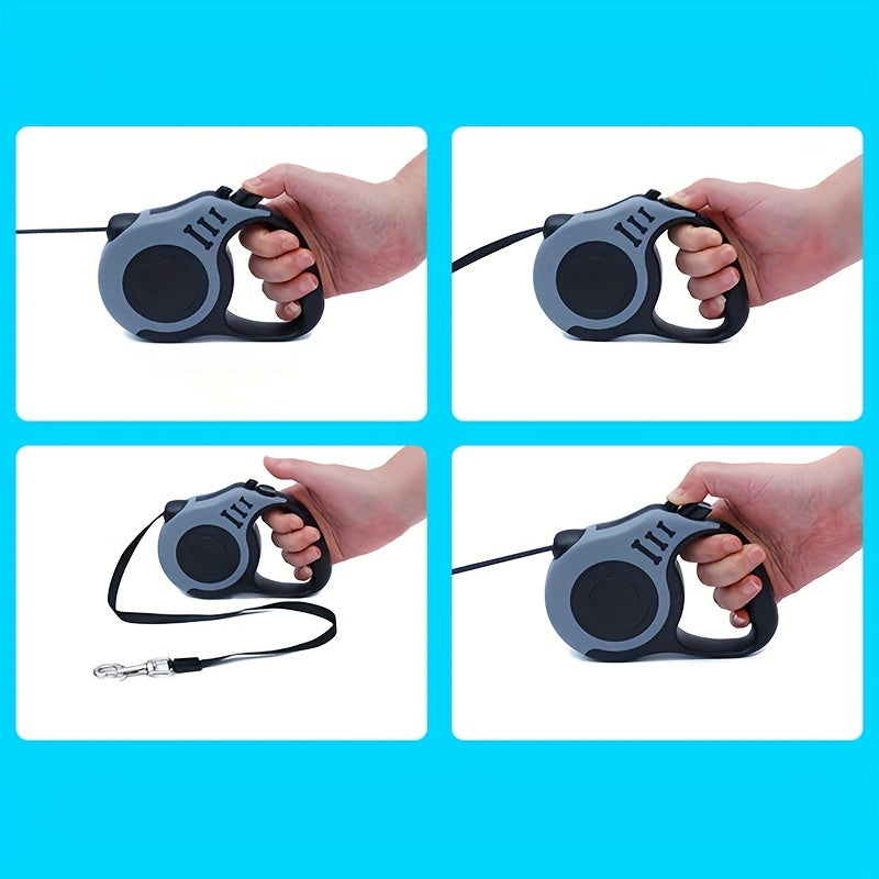 Automatic Retractable Dog Leash 10 Feet Nylon Minimalist Design
