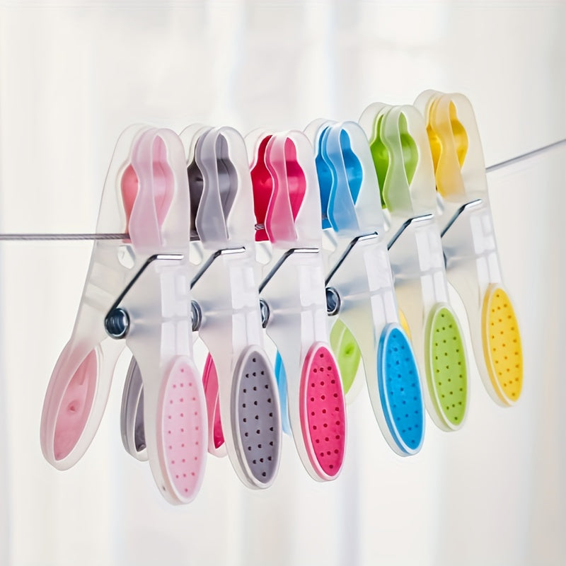 Juego de 30 pinzas de plástico sin costura para secar ropa, accesorios a prueba de viento