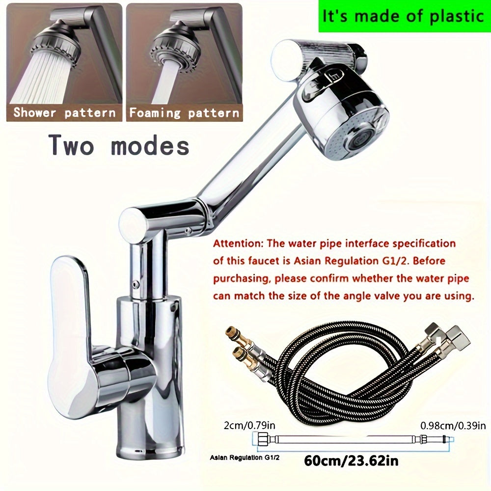 Black Lucky Cat Robotic Arm Faucet Set with Adjustable Temperature and 360 Degree Rotation