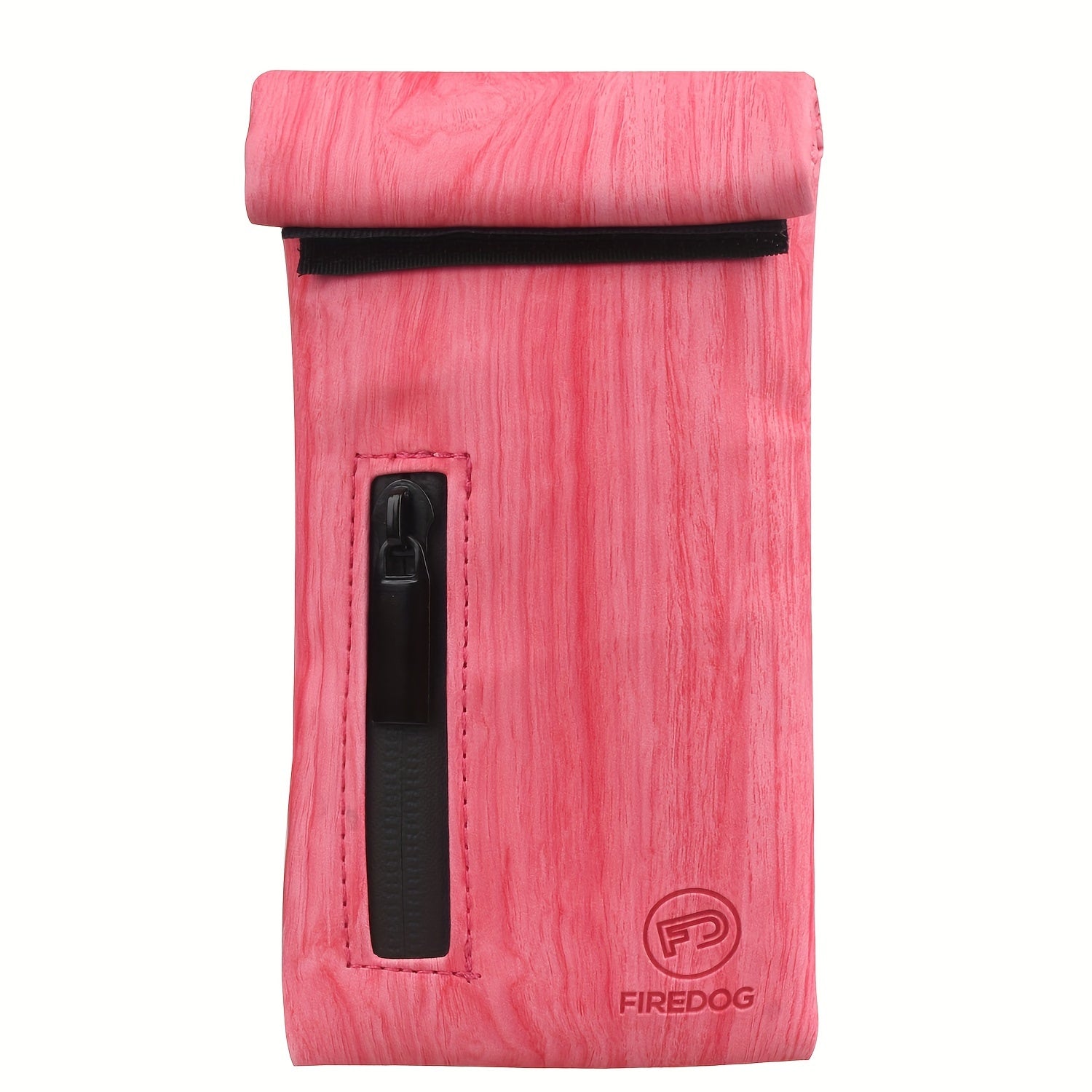 Smell Proof Zipper Pouch Carbon Lined PU Leather Odor Resistant Bag Tobacco Accessory