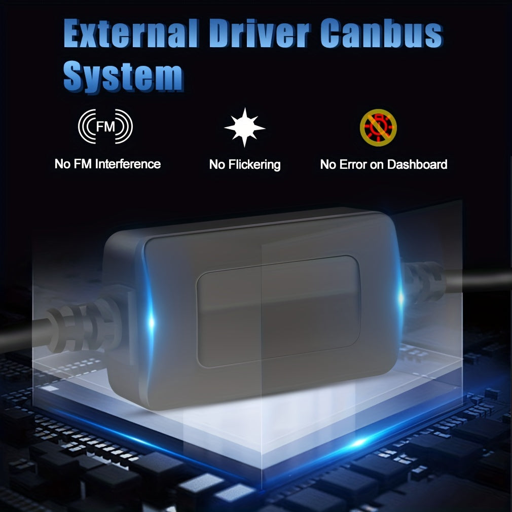 Bombillas de faro LED H4 6500K blanco frío 20000LM 72W pack de 2