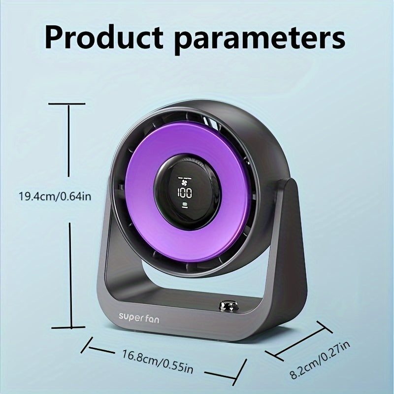 Ventilador digital de escritorio con tema hawaiano, alimentado por USB, de plástico, estilo romántico