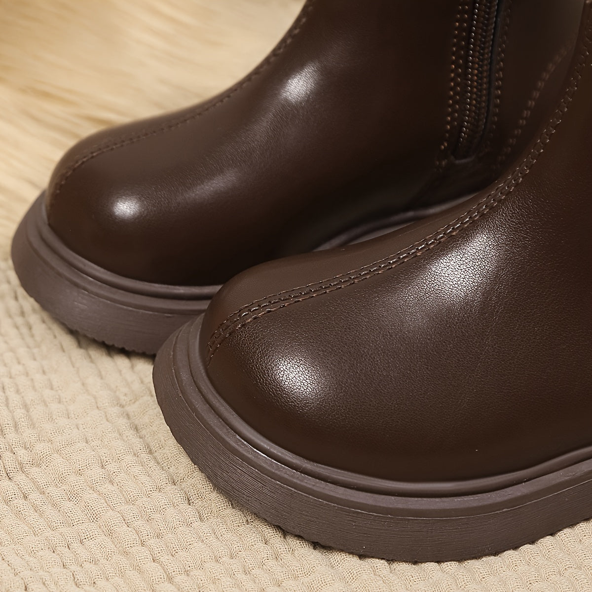 Ayollar uchun tasodifiy kiyim uchun iliq fleece astarli botinkalar