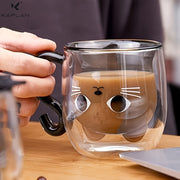 9oz Double Wall Insulated Cat Mug for Women and Gift Ideas