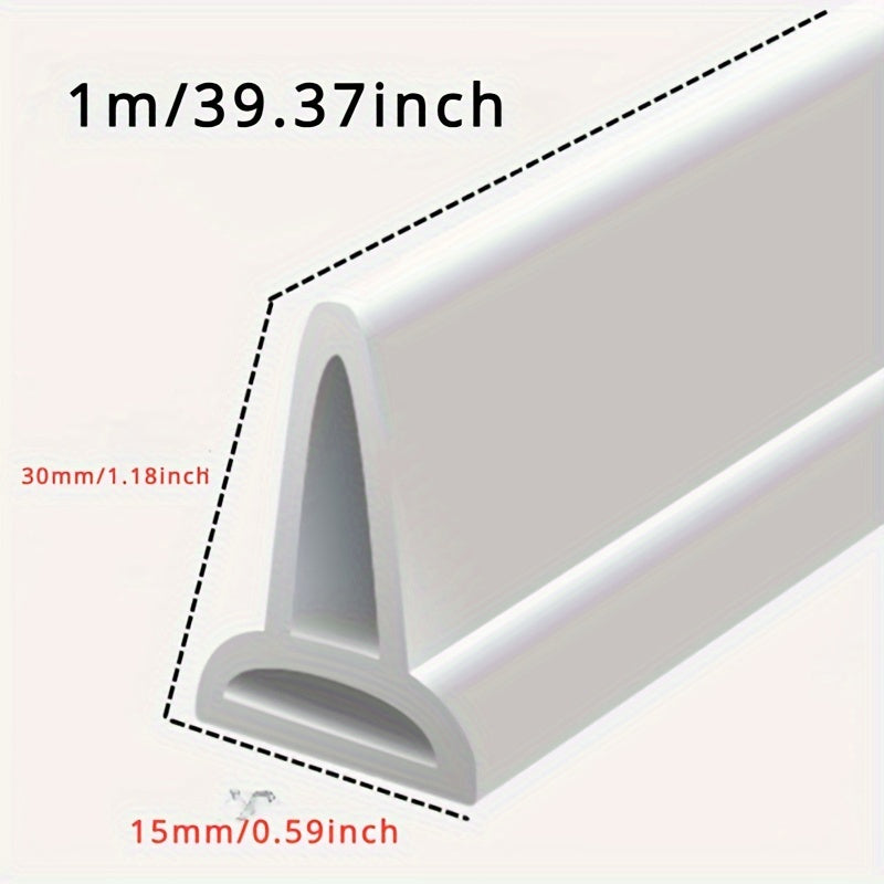 Barrera de agua de ducha de silicona, protector contra inundaciones blanco, separación para baño seco y húmedo