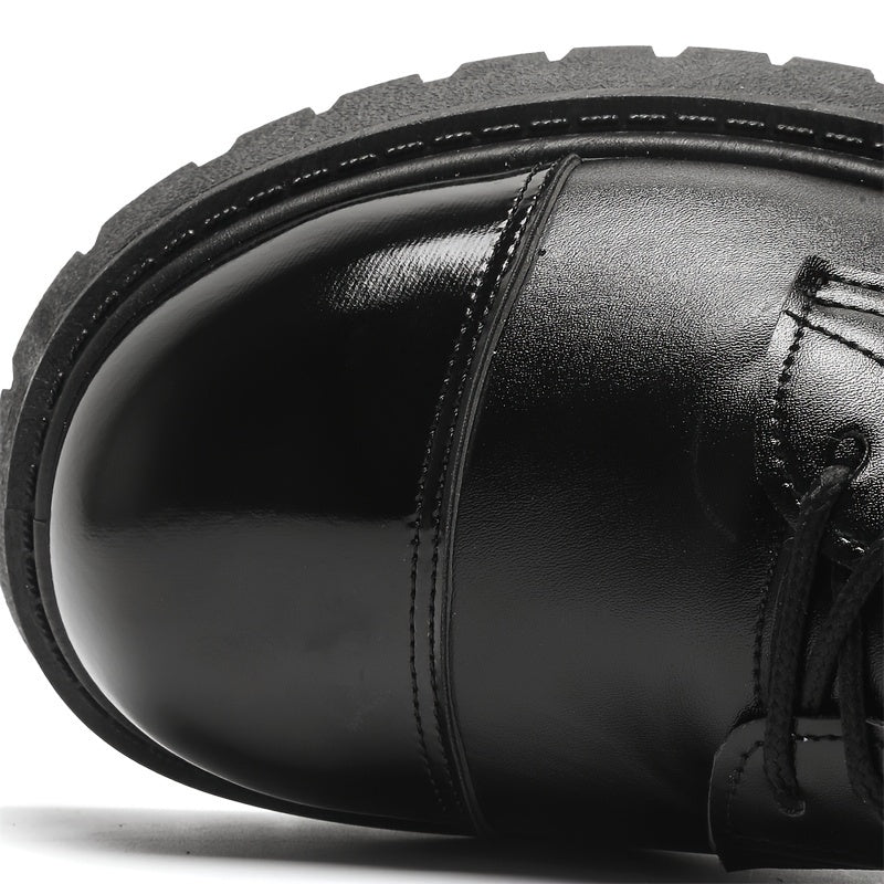 Men's Black Casual Street Style Oxfords Low Top Lace-Up Shoes