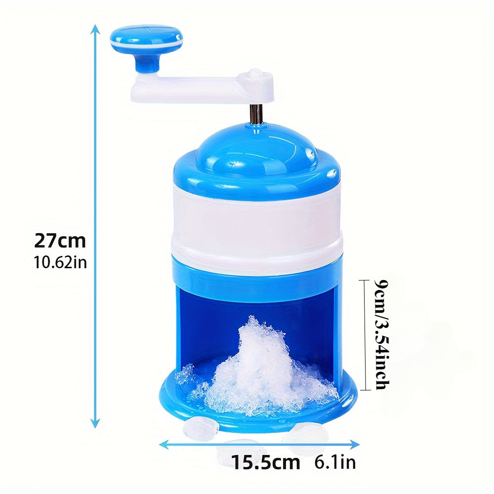 Dual-use manual ice crusher snow maker food-grade plastic portable outdoor camping picnic drinks