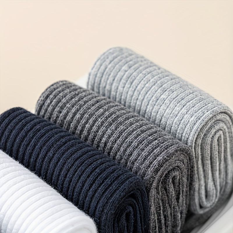 Hamma mavsumlar uchun mos, 60% paxta, 35% polyester va 5% spandeksdan tayyorlangan, erkaklar va ayollar uchun mustahkam rangli paxta crew socks. Mashinada yuvish mumkin.