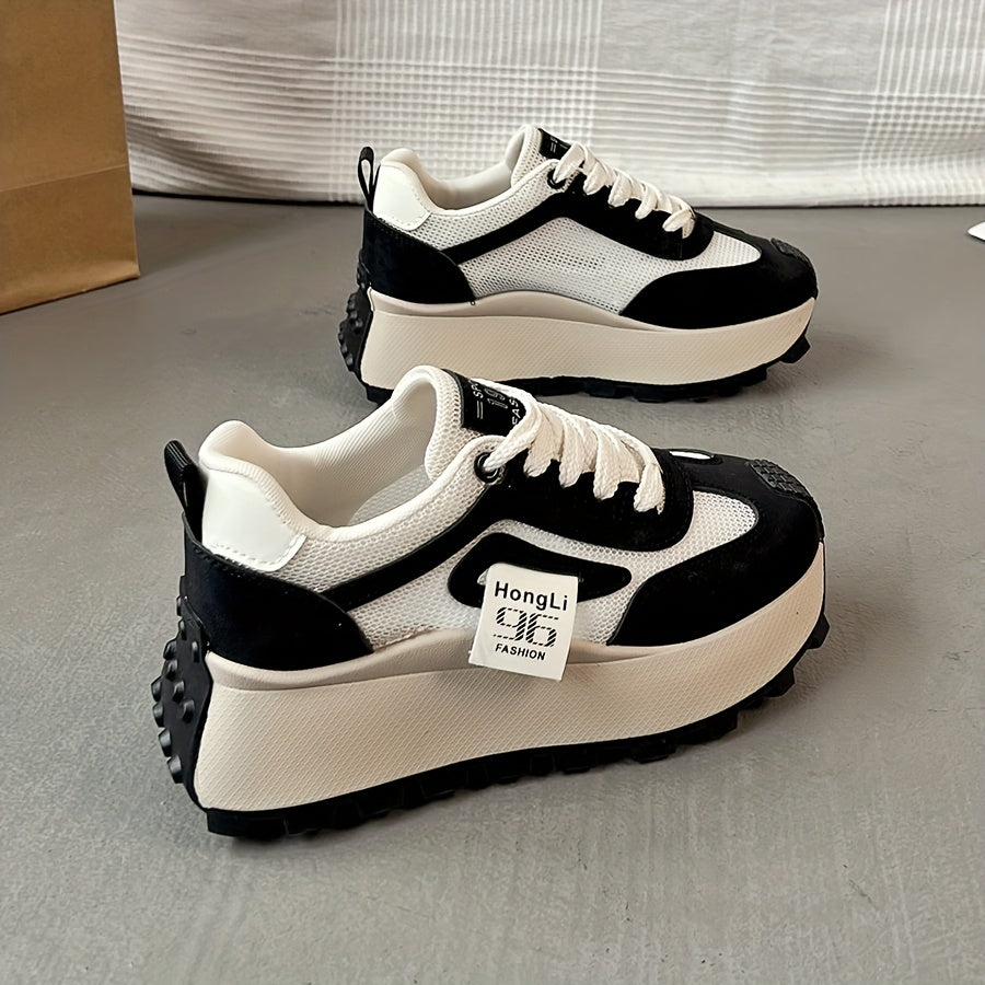 Women's Casual Mesh Shoes Thick Soles All-Season Comfort