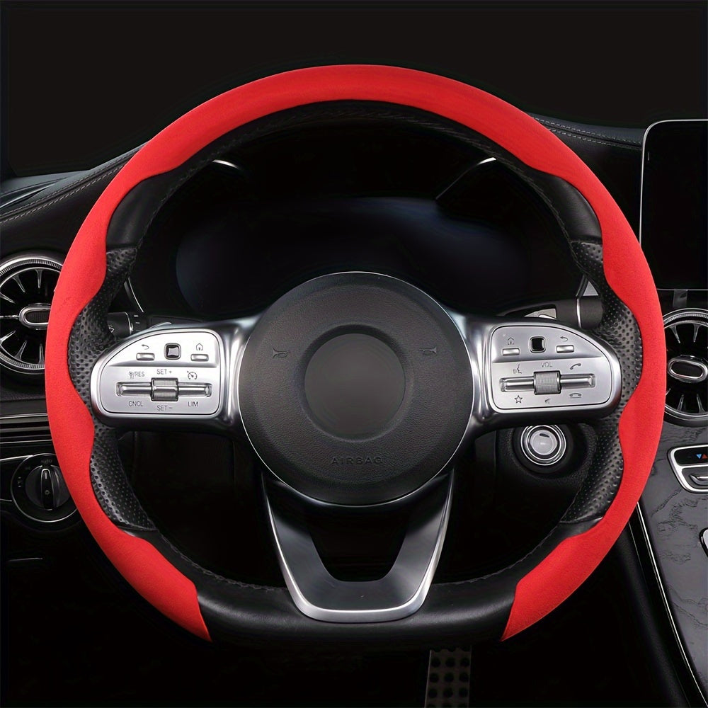 Non-Slip Universal Steering Wheel Cover Sweat-Absorbing Buckle for Cars