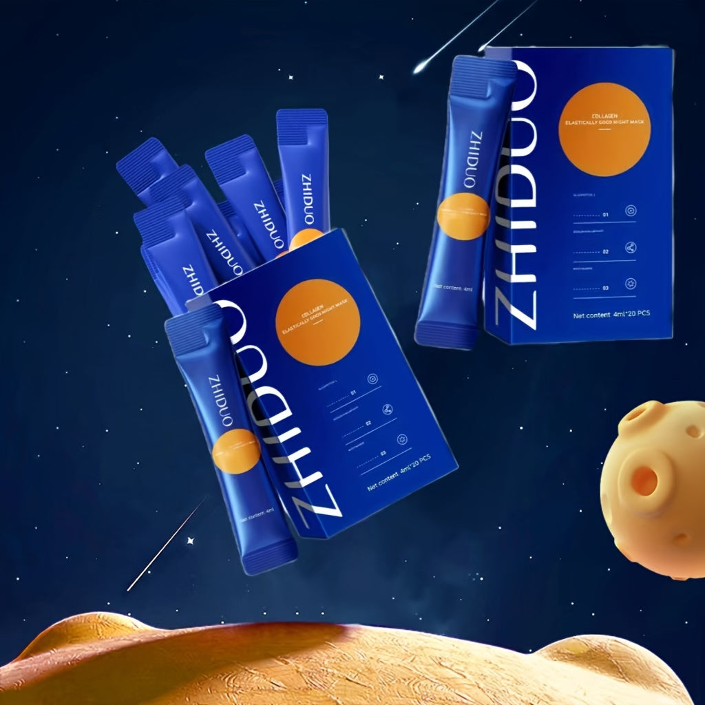 Ночной коллагеновая маска для сна 20 шт. Увлажняющая, увлажняющая, дорожный набор