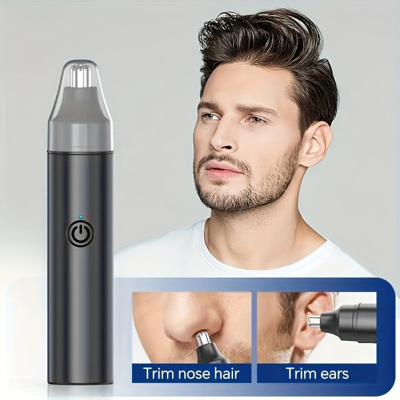 Rechargeable USB Ear and Nose Trimmer for Men and Women Painless Facial Hair Removal