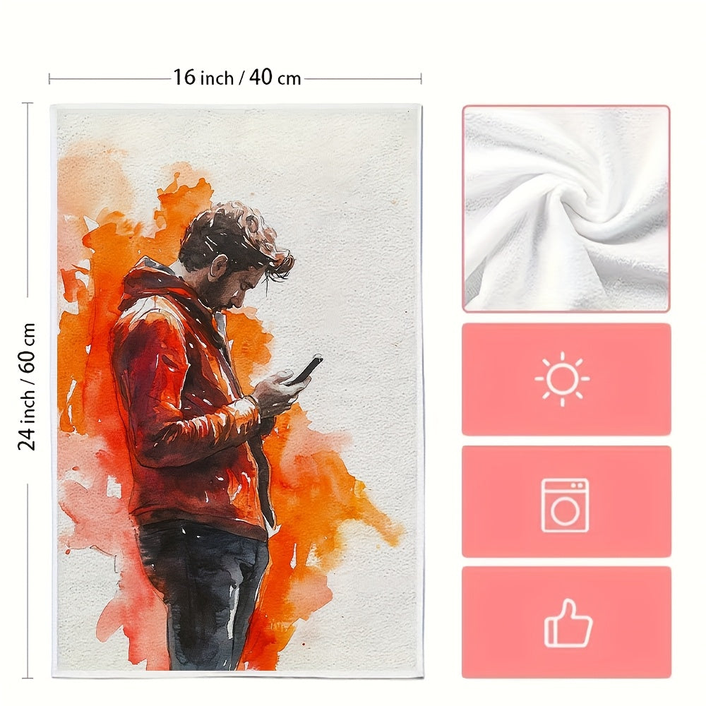 2 ta Qirg‘oq uslubidagi oshxona sochiqlari, zamonaviy polyester to‘qima matodan tayyorlangan, yuqori singdiruvchi va tozalash oson, o‘lchami 40.64x60.96 sm, bayram bezaklari uchun ideal - Mahsulot # 2KYSYS1217598