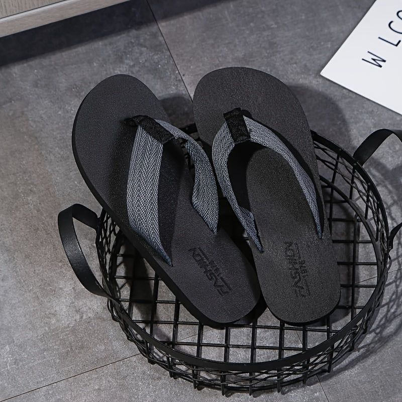 Zapatillas de verano para hombre, casuales, antideslizantes, de tela, EVA, personalizadas, modernas, 2024