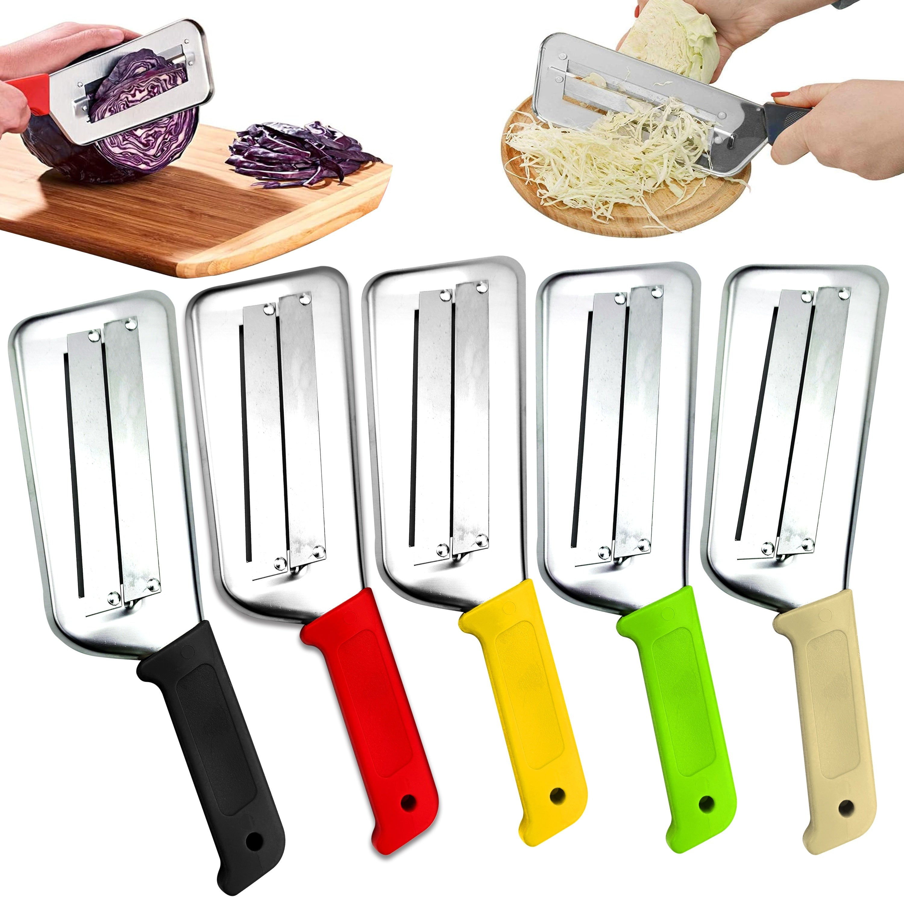 Stainless Steel Cabbage Slicer Manual Vegetable Fruit Shredder Kitchen Tool