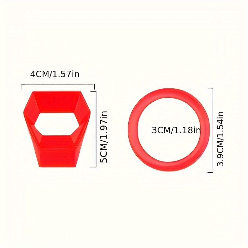 Carbon Fiber Car Start Button Cover Scratch-Resistant Red Black Ignition Switch Protector