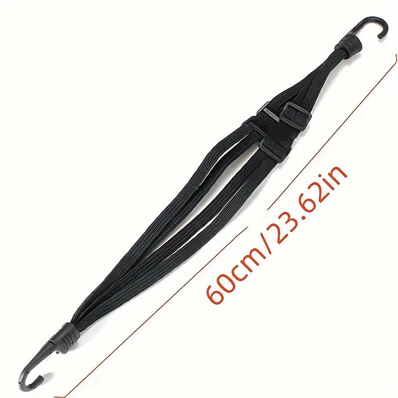 High-Stretch Rubber Retractable Strap for Helmets Luggage Motorcycle Secure Attachment