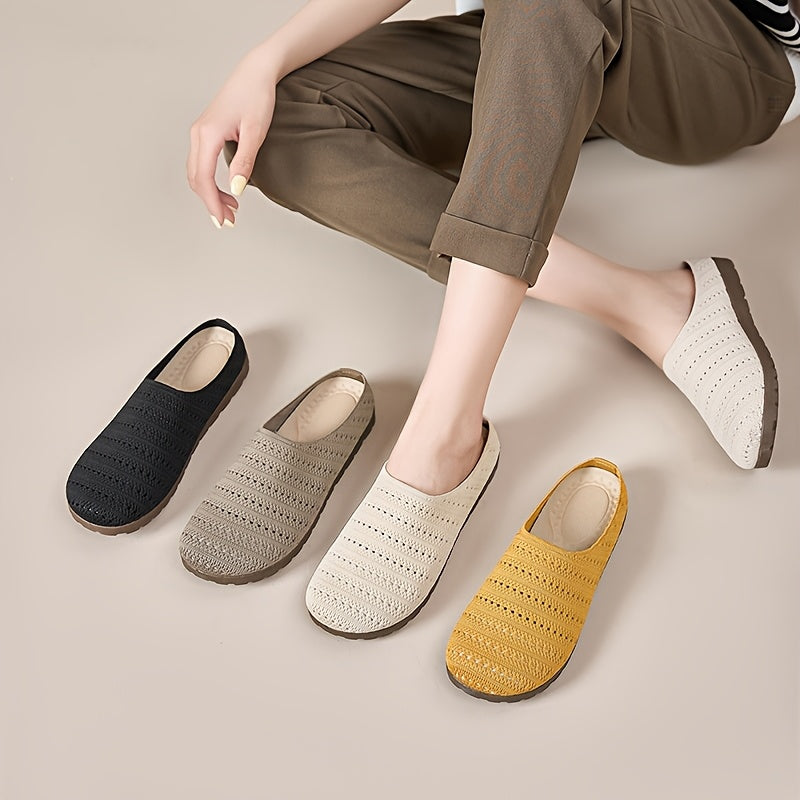 Women's Summer Mesh Slip-On Casual Shoes with Four Color Options