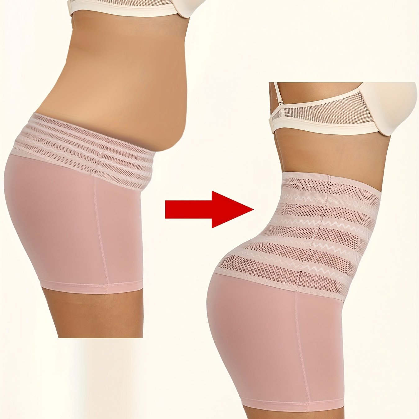 Bragas moldeadoras de cintura alta para mujer, control de abdomen, levantador de glúteos, transpirables, de color sólido