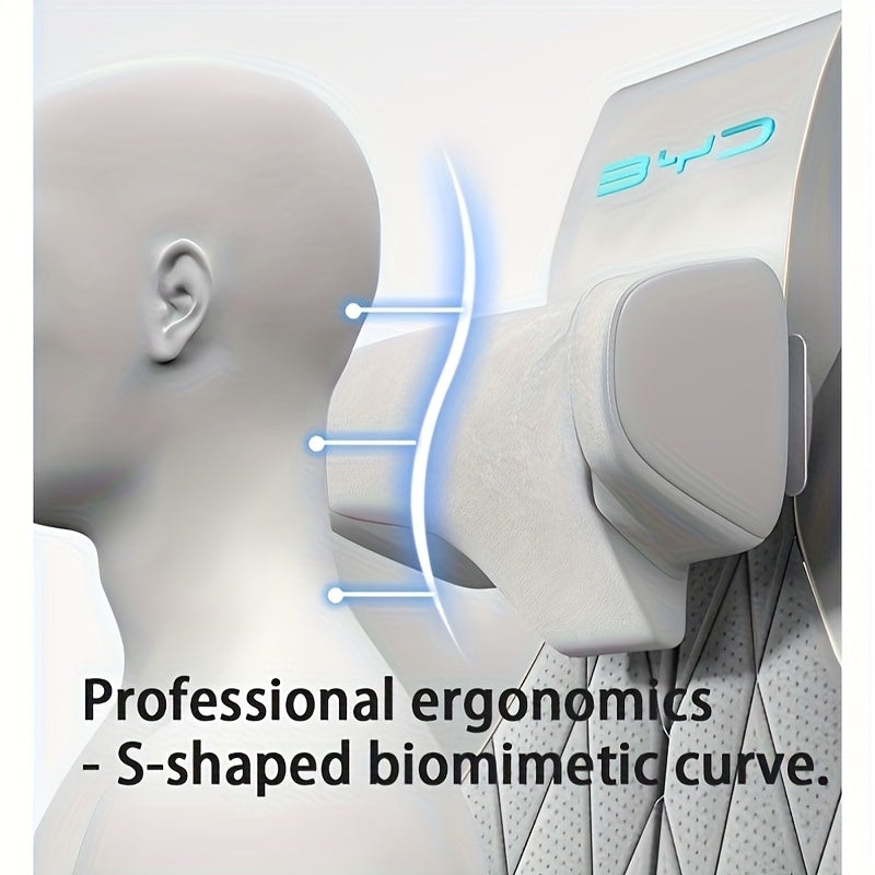 Adjustable Car Neck Pillow for Yuan Models White Interior Ergonomic Enhance