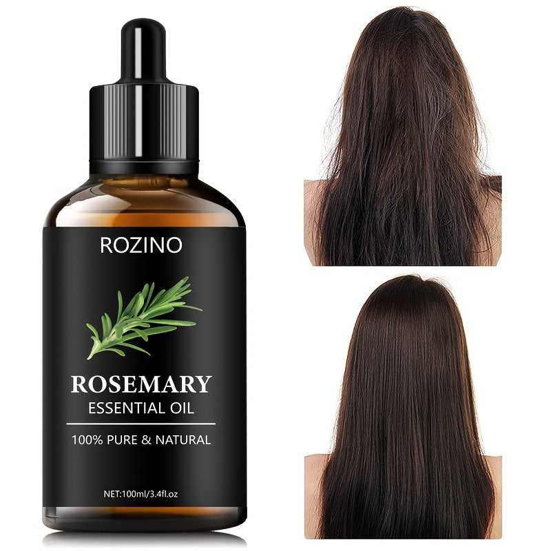 Unisex Natural Rosemary Essential Oil 100ml for Hair Care Moisturizing Shiny Hair