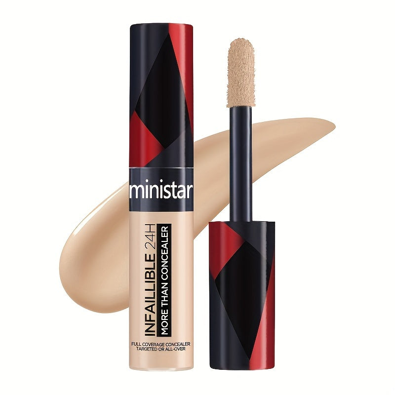 Unisex Liquid Concealer Stick with Large Brush Medium Coverage 0.68oz
