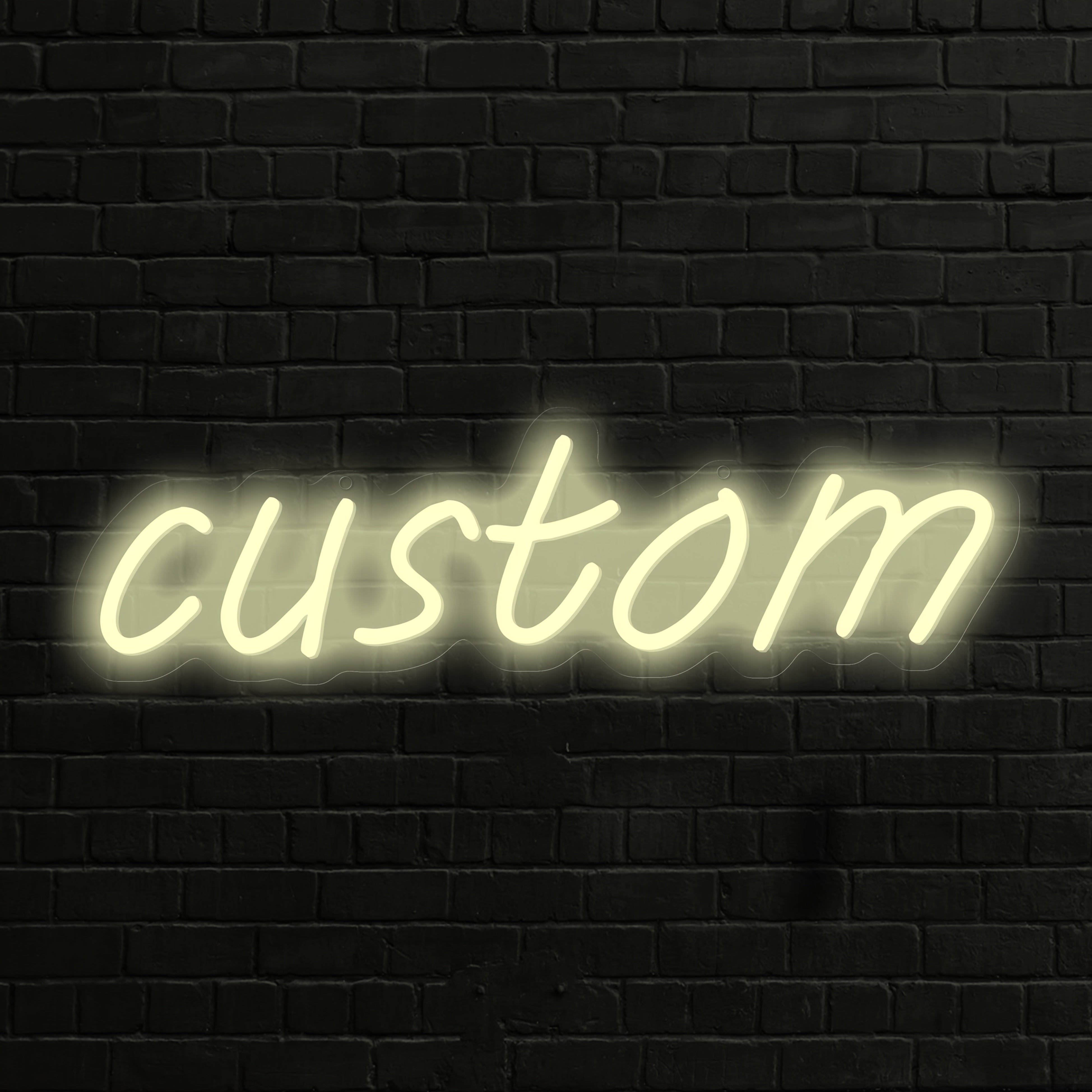 Letrero de neón USB personalizable con interruptor regulable para iluminación personalizada