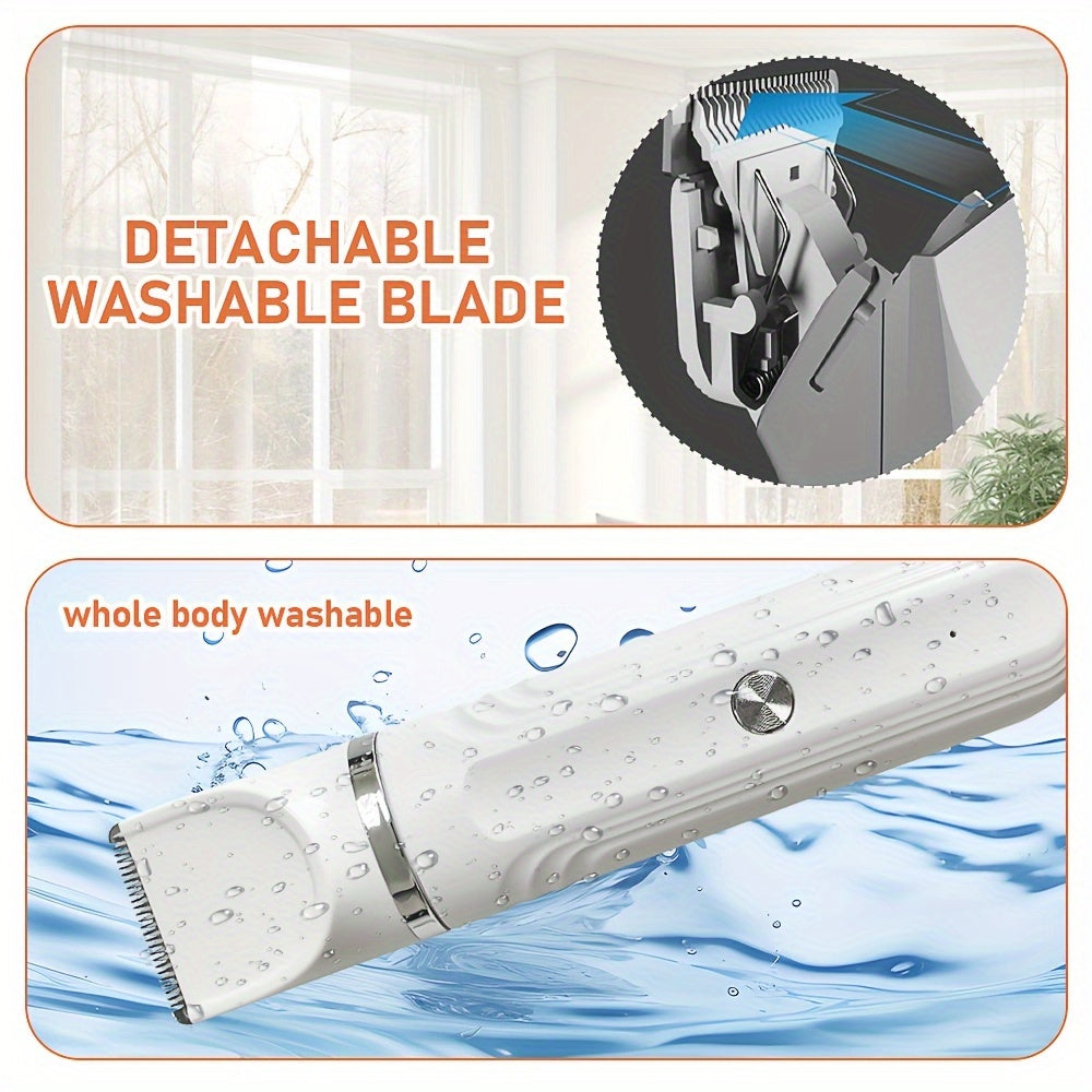 Rechargeable Pet Grooming Kit for Cats and Small Dogs with Electric Clipper and Nail Trimmer