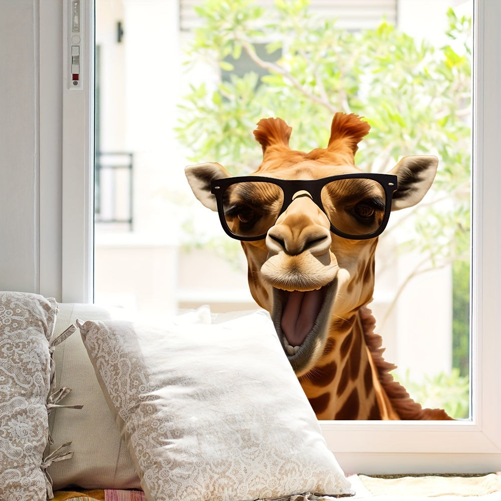 Giraffe Window Decal Removable Sticker for Glass Living Room Bedroom Decor