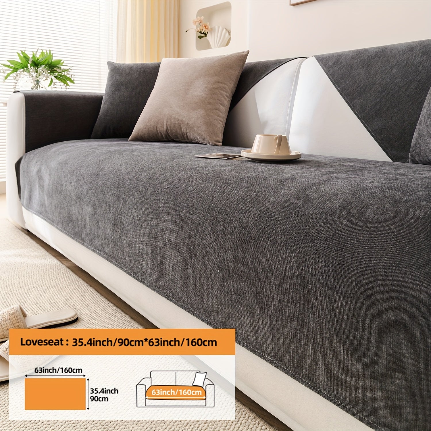 1 dona Chenille oddiy divan qoplamasi, barcha mavsumlar uchun universal qoplama, yostiq qopqog'i va orqa yostiq qopqog'ini o'z ichiga oladi. Divan yostiqlarini himoya qiladi, turli xonalar va uy bezaklari uchun mos keladi.