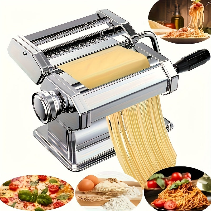 Stainless Steel Manual Pasta Maker for Spaghetti Fettuccine and Lasagna