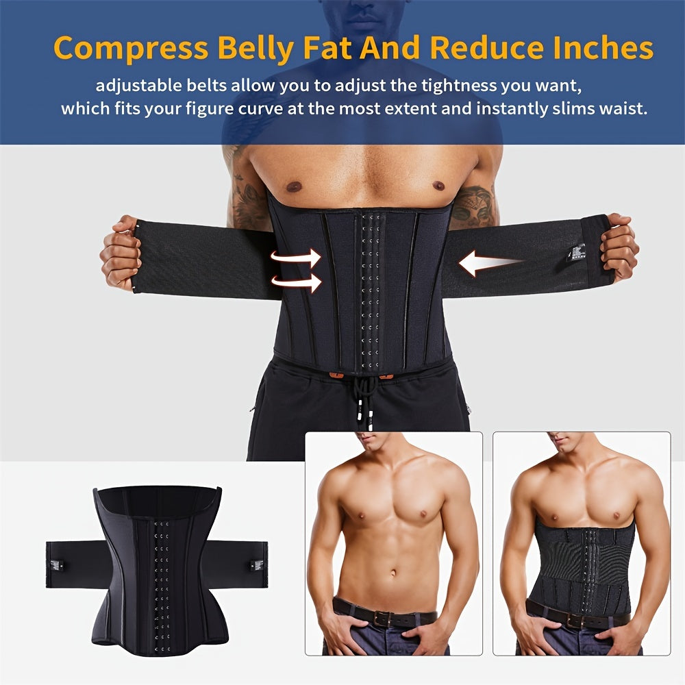 Men's Waist Shaping Belt Solid Color Medium Stretch Polyamide Elastane Slim Waist Trainer