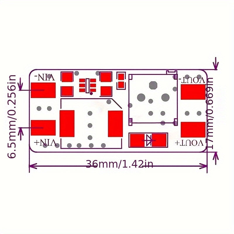 2/4pcs DC-DC Step-Up Boost Converter Power Supply Module 2V-24V to 5V-28V 2A