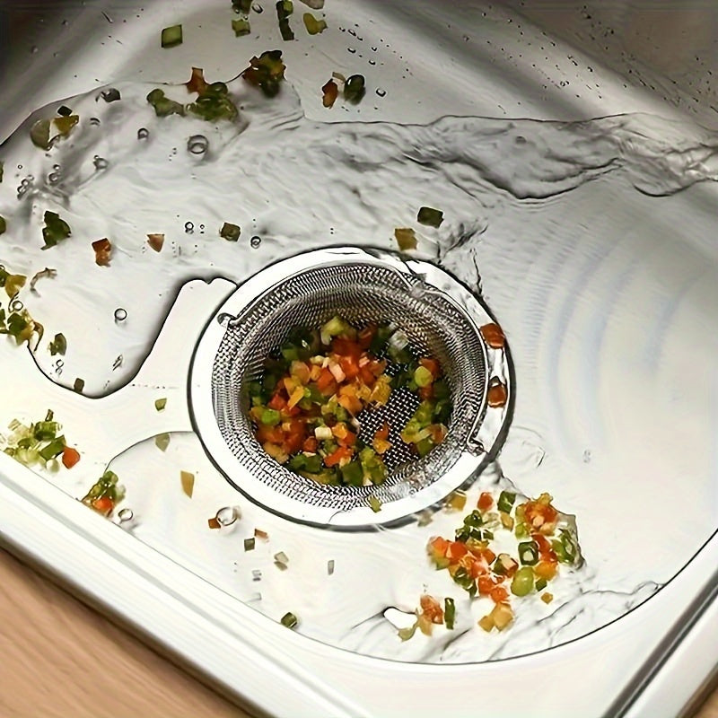 Stainless Steel Sink Strainer Basket Universal Fit Kitchen Drain Filter