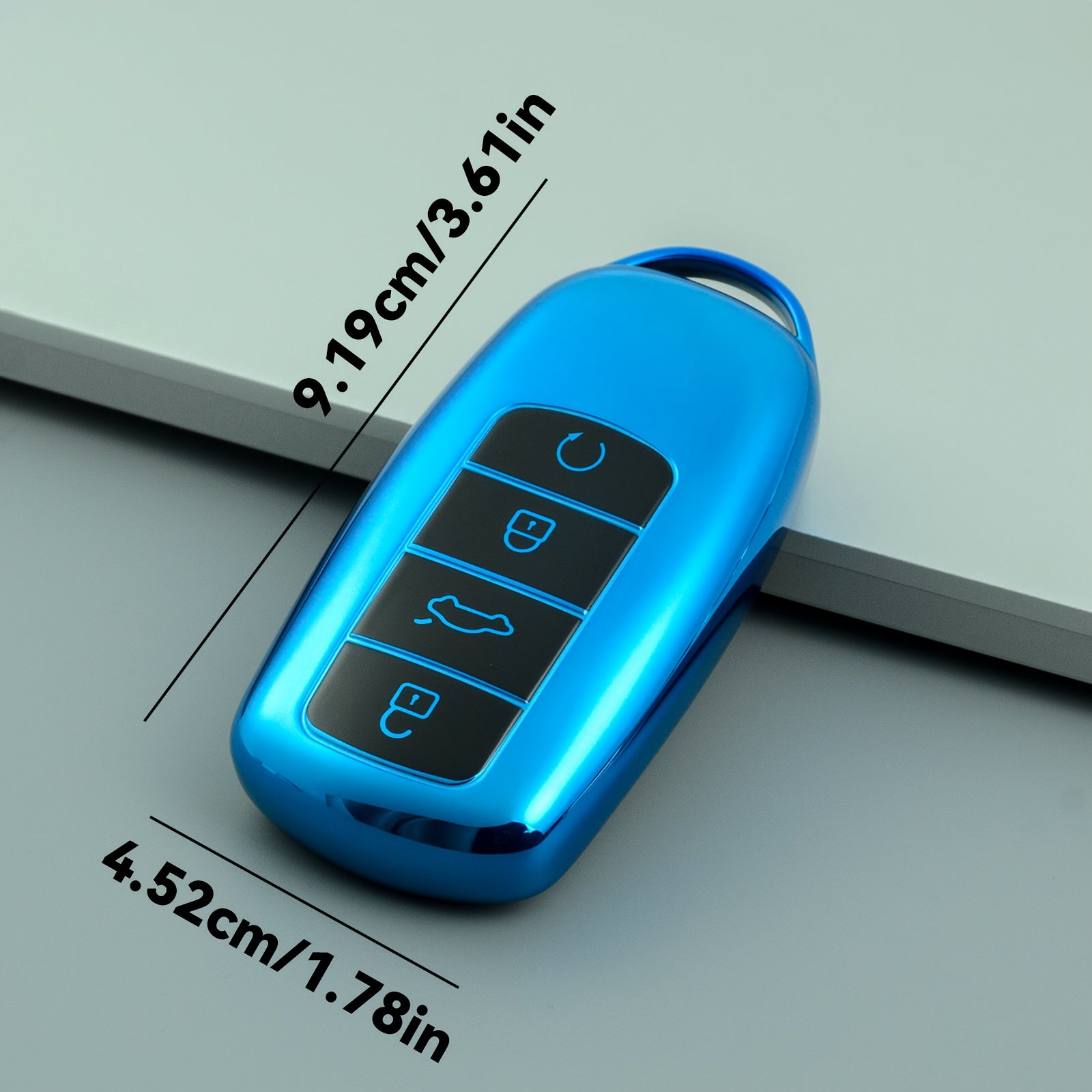 Car Key Fob Cover TPU Scratch-Resistant Protective Case for Universal 7 Plus