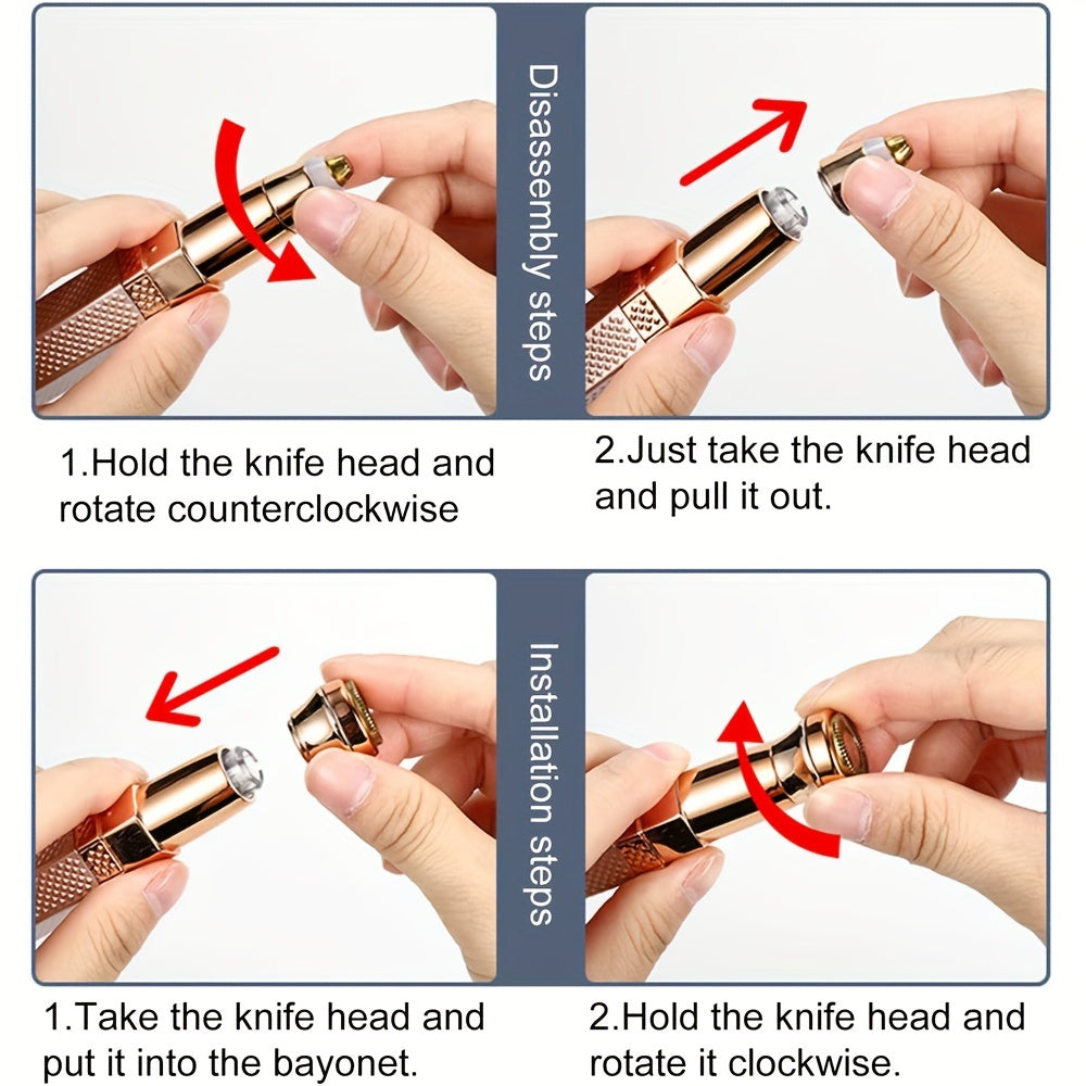 Ayollar uchun 4-in-1 qayta to'ldiriladigan elektr shaver